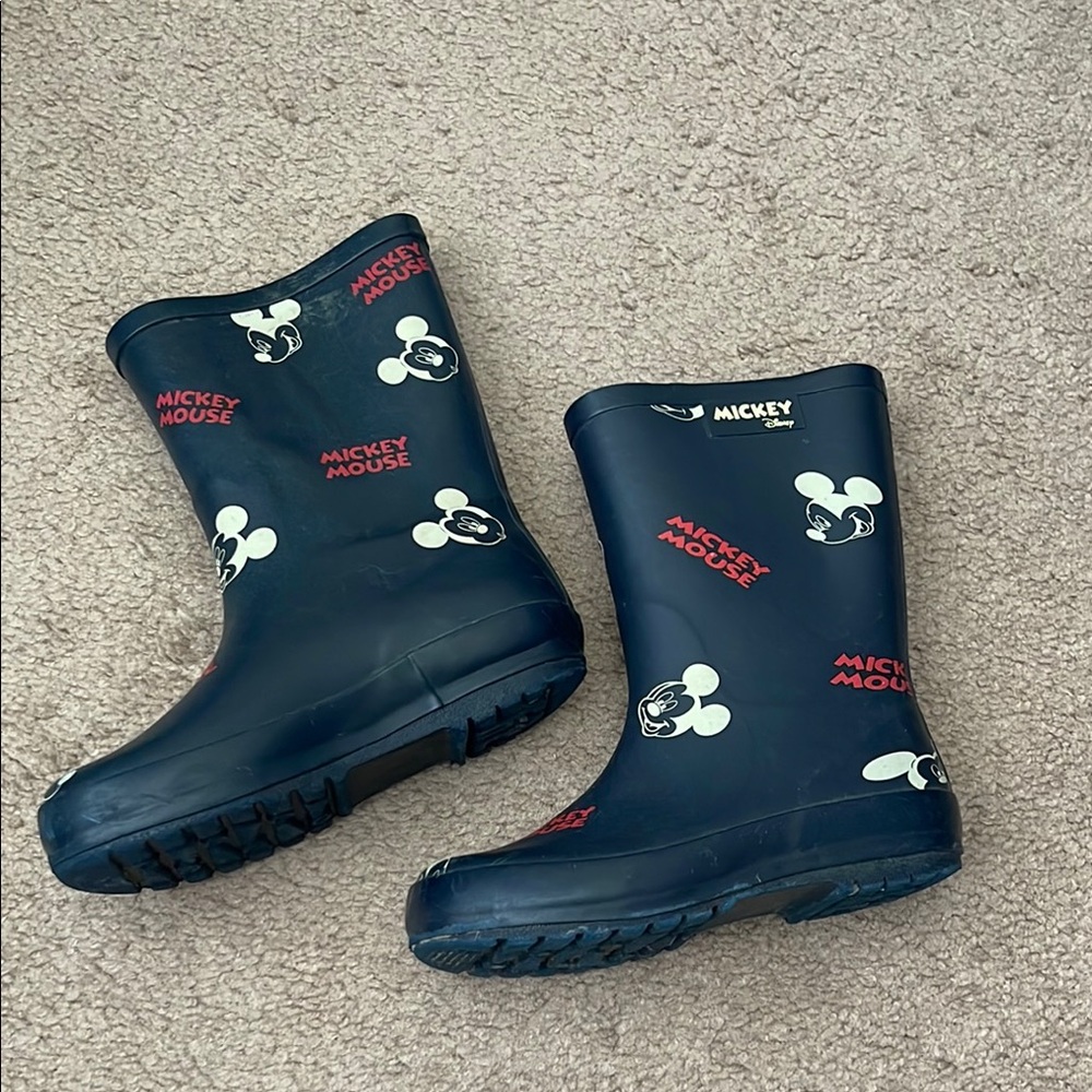 Zara Mickey Mouse Kids Rain Boots